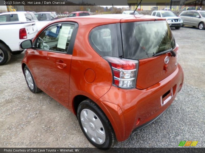 Hot Lava / Dark Charcoal 2013 Scion iQ