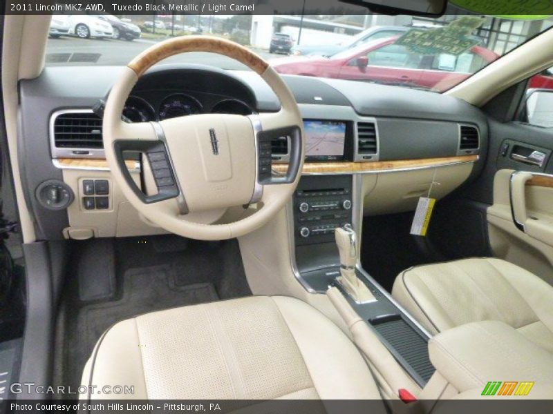 Tuxedo Black Metallic / Light Camel 2011 Lincoln MKZ AWD