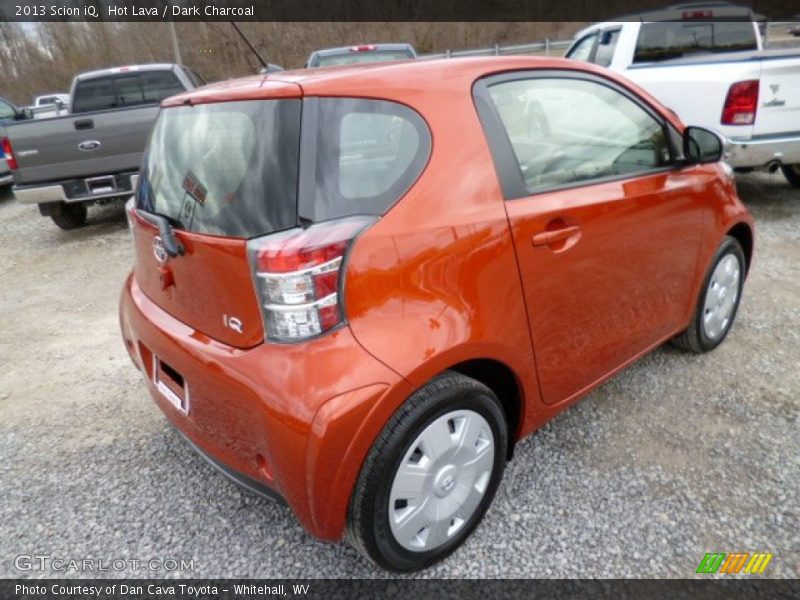 Hot Lava / Dark Charcoal 2013 Scion iQ