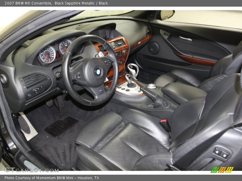 Black Sapphire Metallic / Black 2007 BMW M6 Convertible