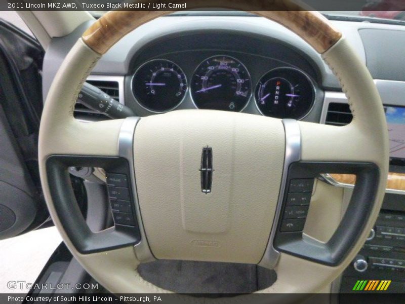Tuxedo Black Metallic / Light Camel 2011 Lincoln MKZ AWD