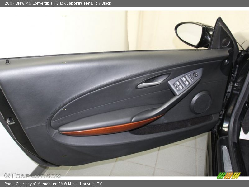 Black Sapphire Metallic / Black 2007 BMW M6 Convertible