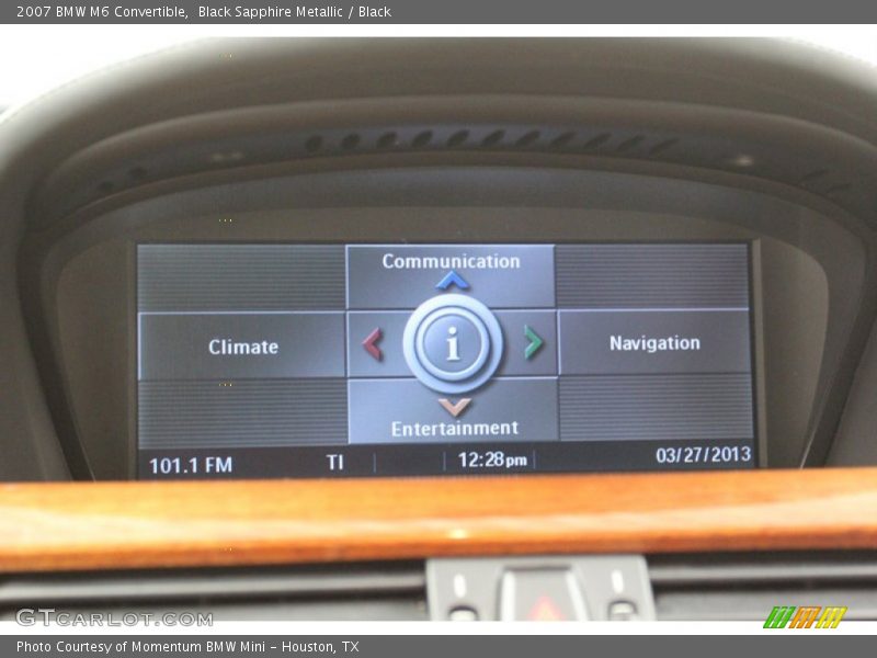 Black Sapphire Metallic / Black 2007 BMW M6 Convertible