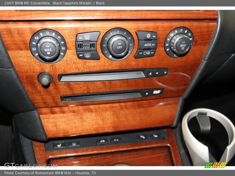 Black Sapphire Metallic / Black 2007 BMW M6 Convertible