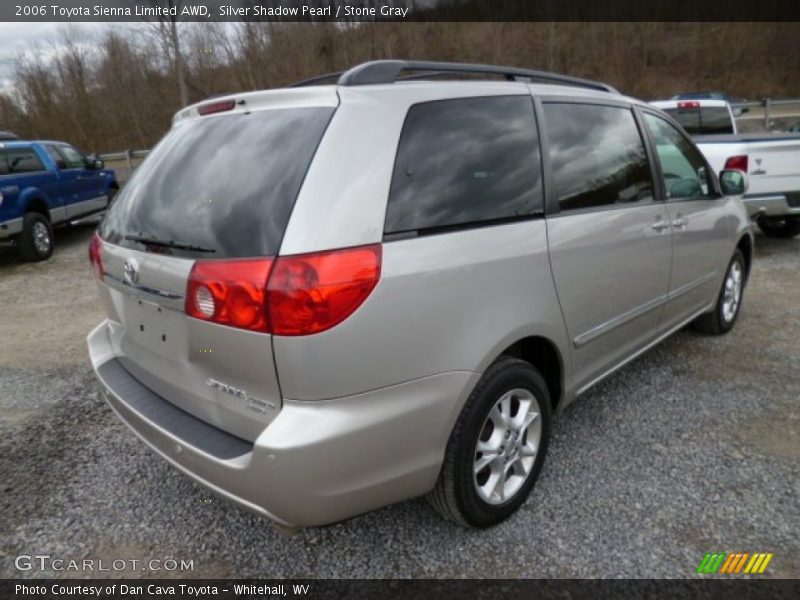 Silver Shadow Pearl / Stone Gray 2006 Toyota Sienna Limited AWD