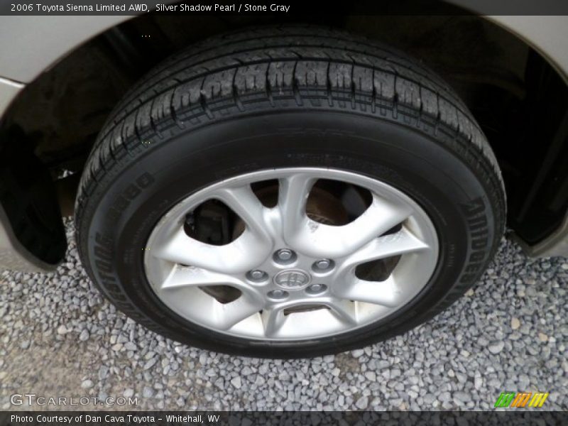 Silver Shadow Pearl / Stone Gray 2006 Toyota Sienna Limited AWD