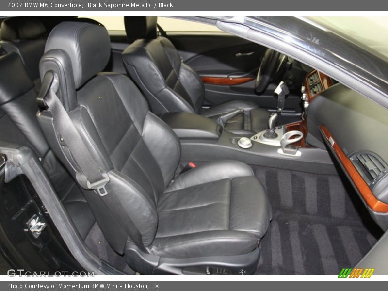 Black Sapphire Metallic / Black 2007 BMW M6 Convertible
