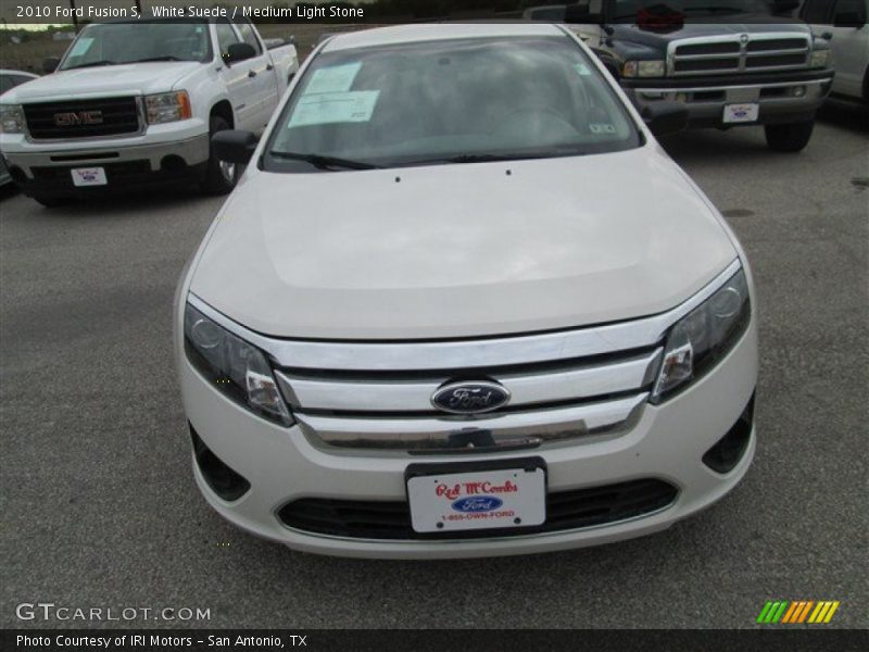 White Suede / Medium Light Stone 2010 Ford Fusion S