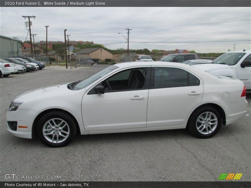 White Suede / Medium Light Stone 2010 Ford Fusion S
