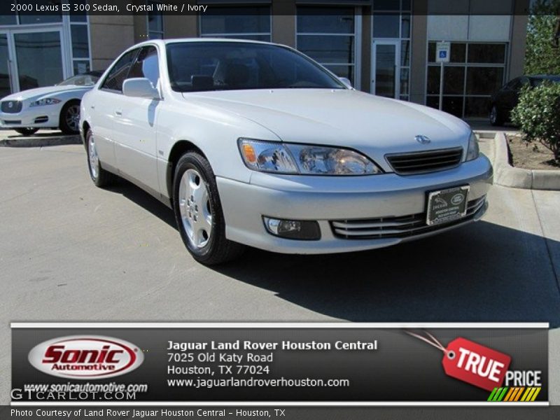 Crystal White / Ivory 2000 Lexus ES 300 Sedan
