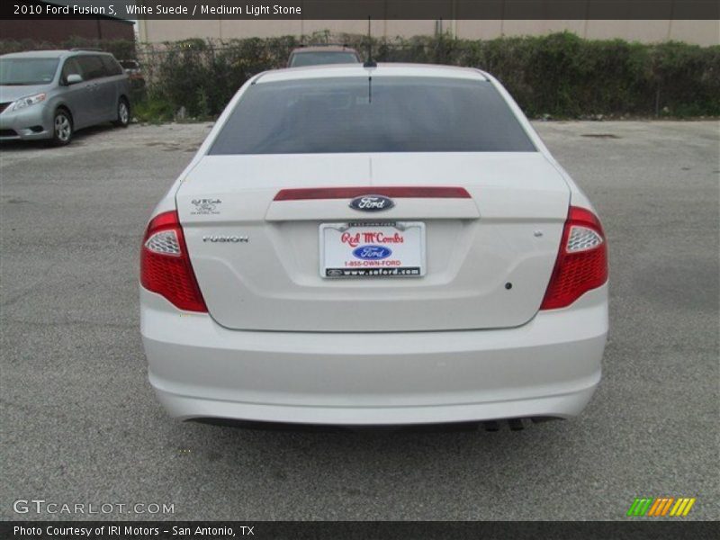 White Suede / Medium Light Stone 2010 Ford Fusion S