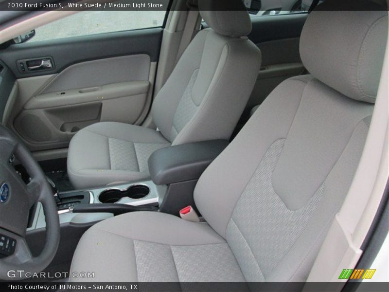 White Suede / Medium Light Stone 2010 Ford Fusion S
