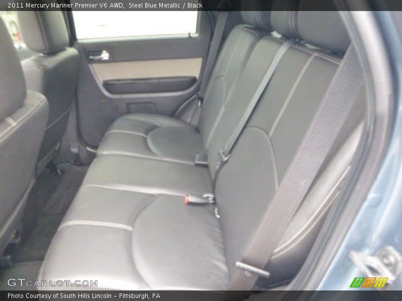 Steel Blue Metallic / Black 2011 Mercury Mariner Premier V6 AWD