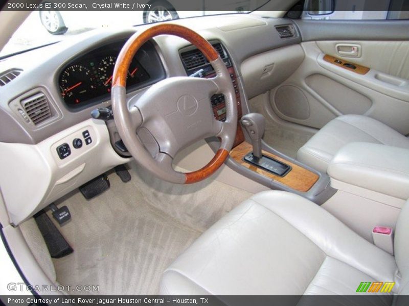 Crystal White / Ivory 2000 Lexus ES 300 Sedan