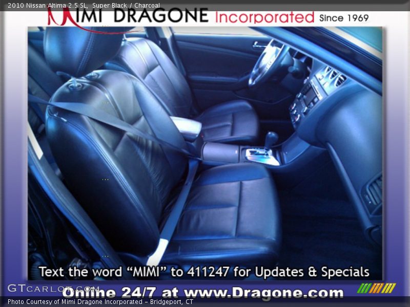 Super Black / Charcoal 2010 Nissan Altima 2.5 SL