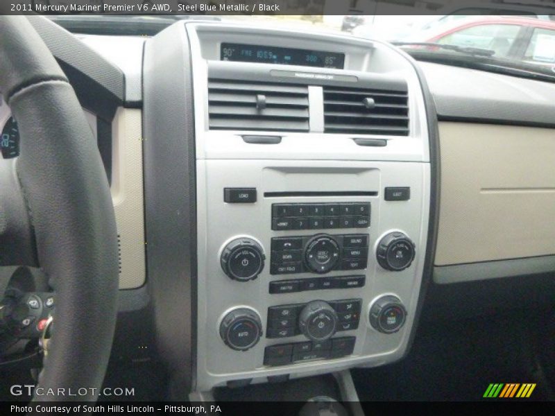 Steel Blue Metallic / Black 2011 Mercury Mariner Premier V6 AWD