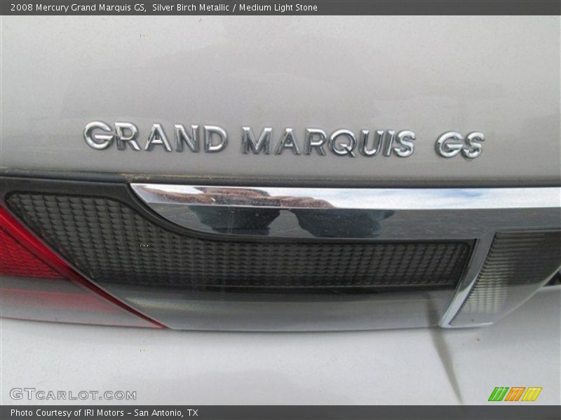 Silver Birch Metallic / Medium Light Stone 2008 Mercury Grand Marquis GS