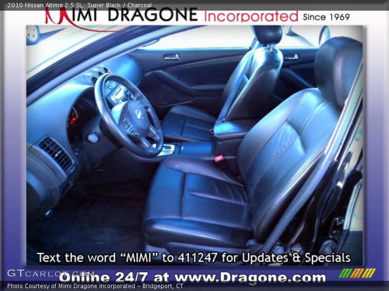 Super Black / Charcoal 2010 Nissan Altima 2.5 SL