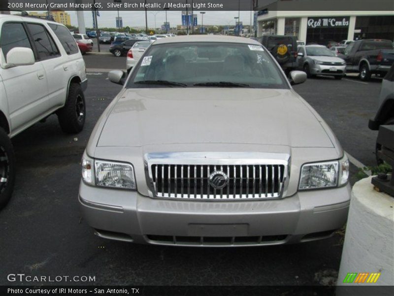 Silver Birch Metallic / Medium Light Stone 2008 Mercury Grand Marquis GS