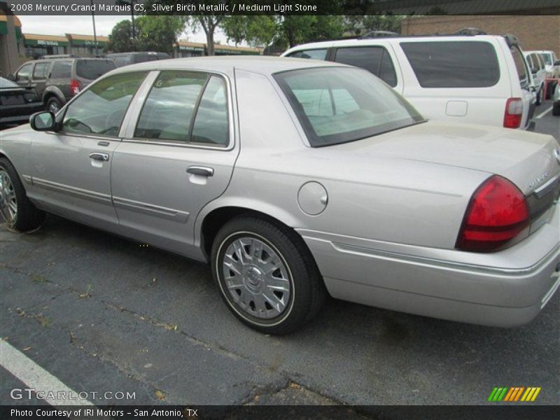 Silver Birch Metallic / Medium Light Stone 2008 Mercury Grand Marquis GS