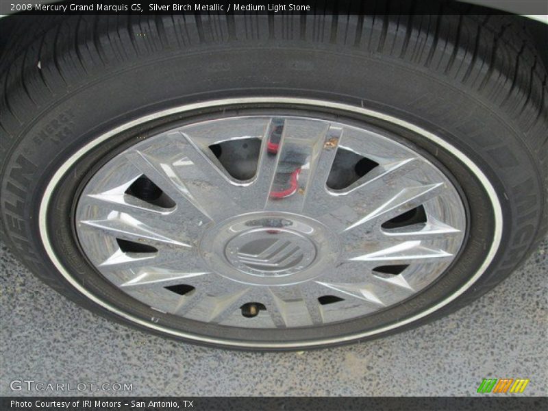 Silver Birch Metallic / Medium Light Stone 2008 Mercury Grand Marquis GS
