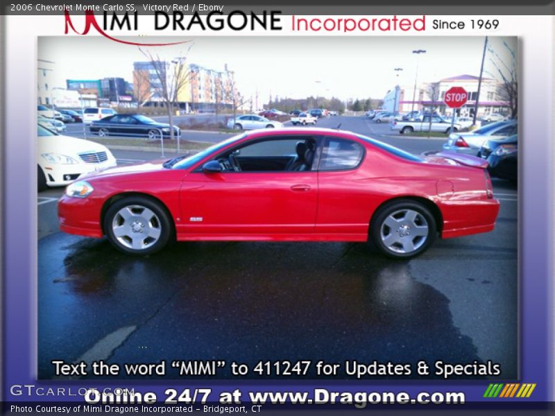 Victory Red / Ebony 2006 Chevrolet Monte Carlo SS