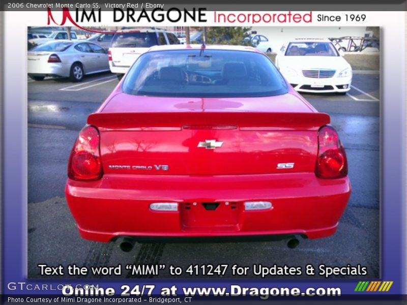 Victory Red / Ebony 2006 Chevrolet Monte Carlo SS
