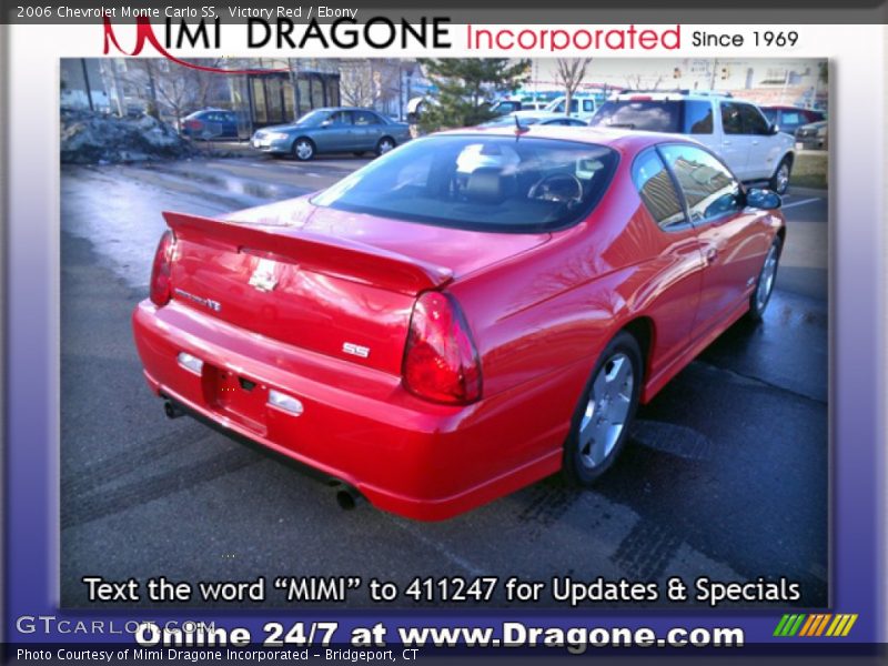 Victory Red / Ebony 2006 Chevrolet Monte Carlo SS