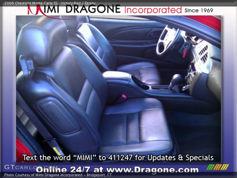 Victory Red / Ebony 2006 Chevrolet Monte Carlo SS