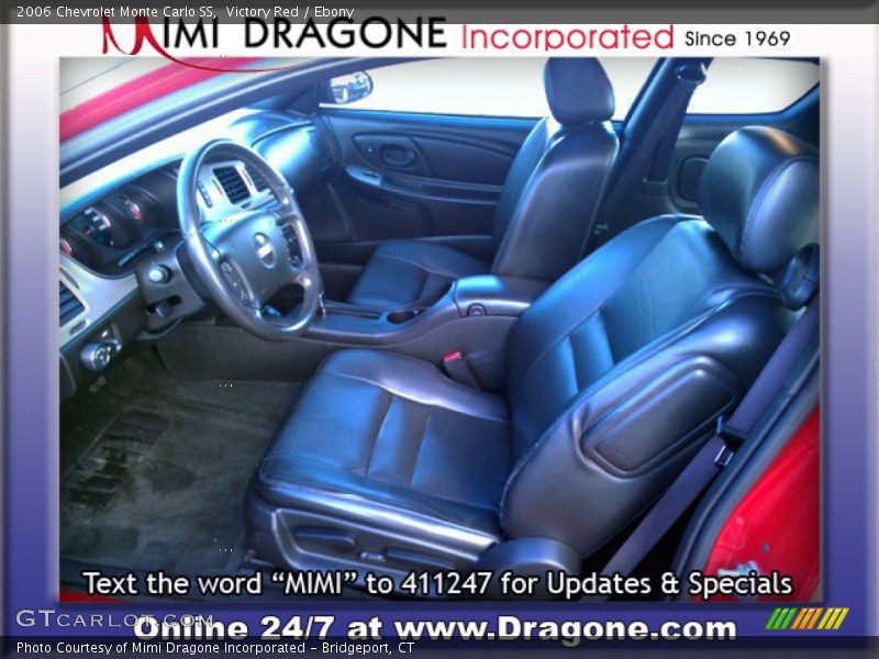 Victory Red / Ebony 2006 Chevrolet Monte Carlo SS