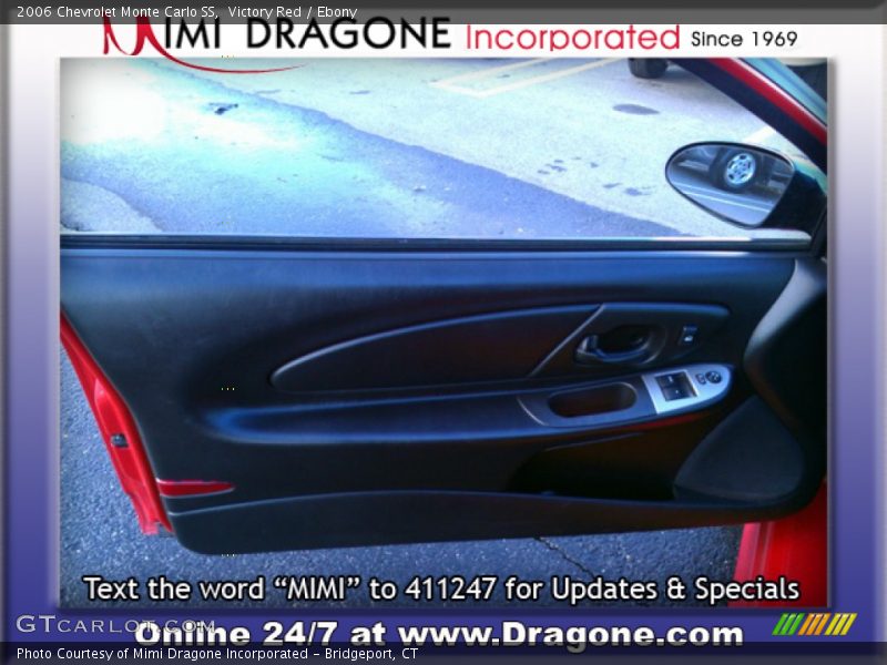 Victory Red / Ebony 2006 Chevrolet Monte Carlo SS