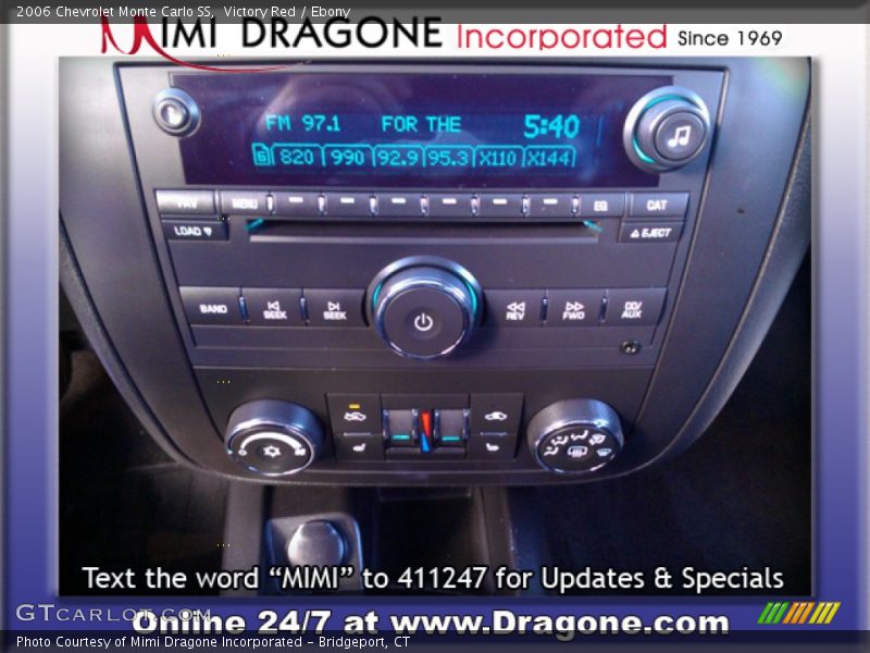Victory Red / Ebony 2006 Chevrolet Monte Carlo SS