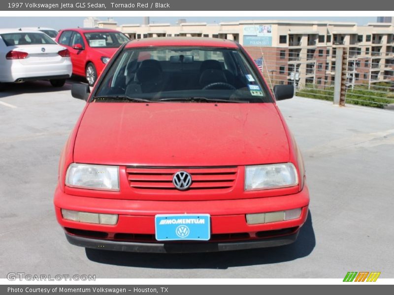 Tornado Red / Black 1997 Volkswagen Jetta GLS Sedan