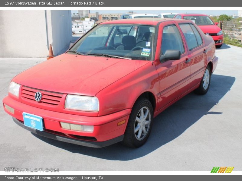 Tornado Red / Black 1997 Volkswagen Jetta GLS Sedan
