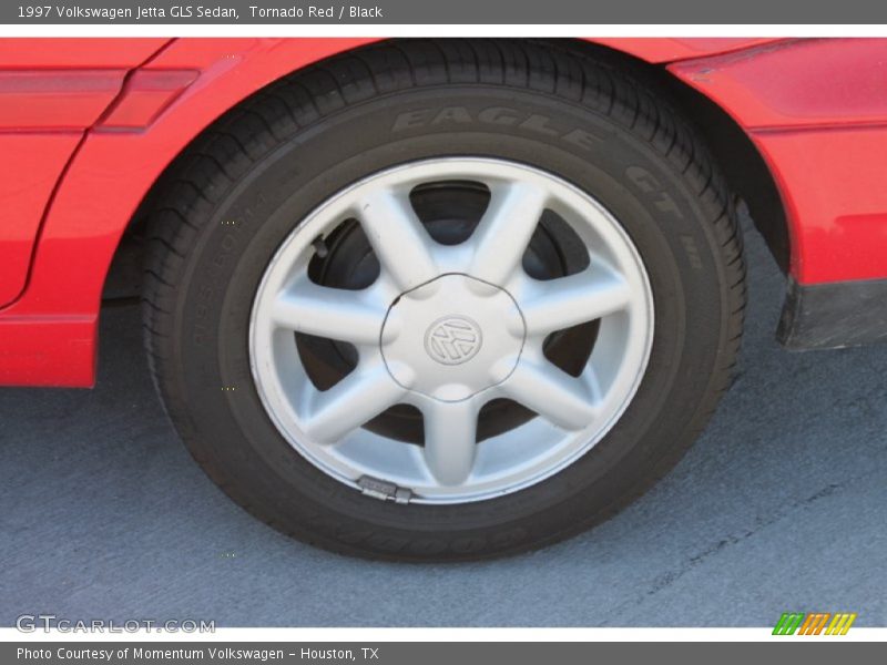 Tornado Red / Black 1997 Volkswagen Jetta GLS Sedan