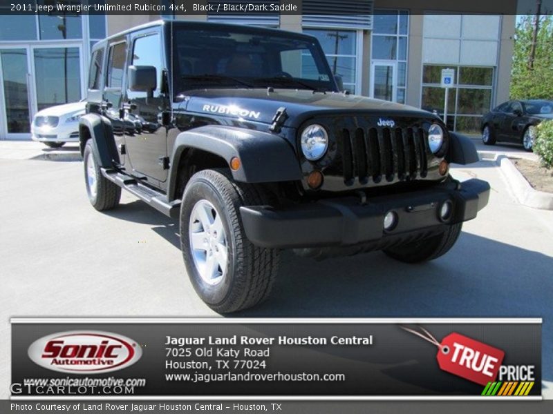 Black / Black/Dark Saddle 2011 Jeep Wrangler Unlimited Rubicon 4x4