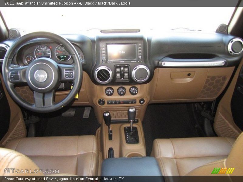 Black / Black/Dark Saddle 2011 Jeep Wrangler Unlimited Rubicon 4x4