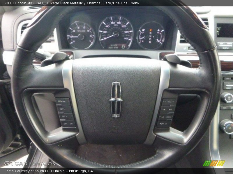 Tuxedo Black Metallic / Charcoal Black/Fine Line Ebony 2010 Lincoln MKS FWD