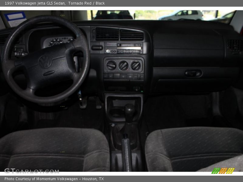 Tornado Red / Black 1997 Volkswagen Jetta GLS Sedan