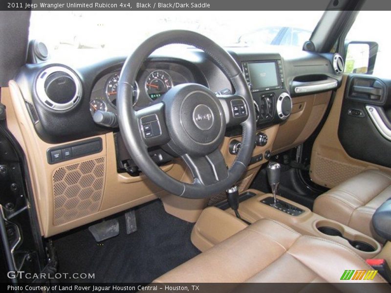 Black / Black/Dark Saddle 2011 Jeep Wrangler Unlimited Rubicon 4x4