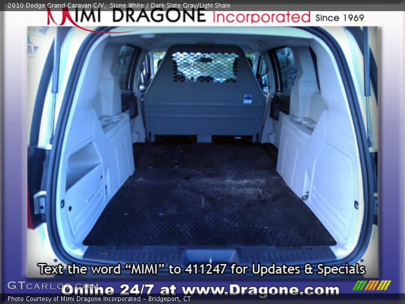Stone White / Dark Slate Gray/Light Shale 2010 Dodge Grand Caravan C/V