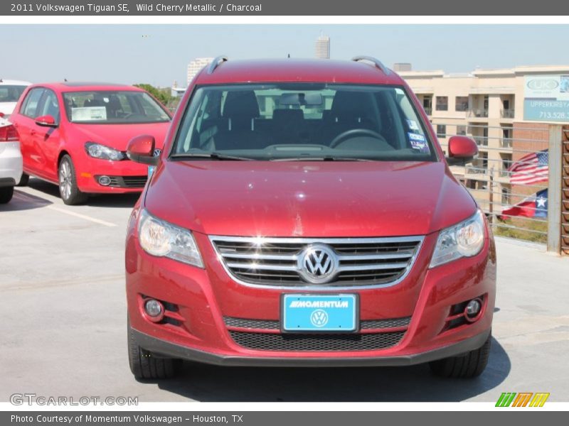 Wild Cherry Metallic / Charcoal 2011 Volkswagen Tiguan SE