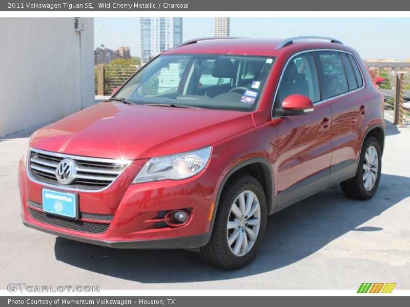 Wild Cherry Metallic / Charcoal 2011 Volkswagen Tiguan SE