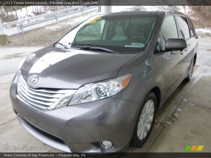 Predawn Gray Mica / Light Gray 2011 Toyota Sienna Limited