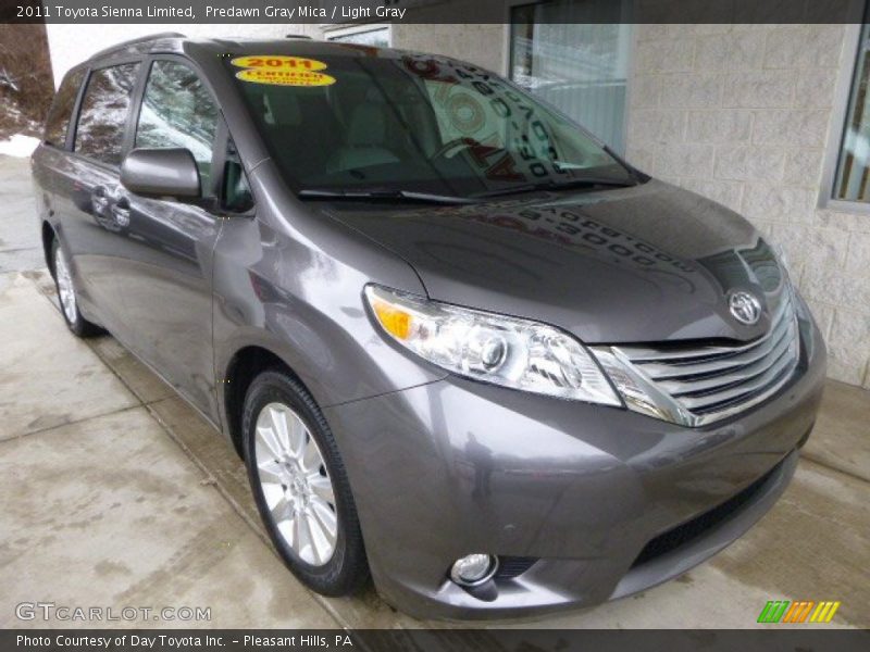 Predawn Gray Mica / Light Gray 2011 Toyota Sienna Limited