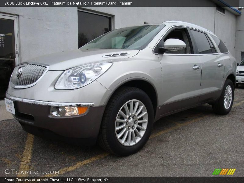 Platinum Ice Metallic / Titanium/Dark Titanium 2008 Buick Enclave CXL