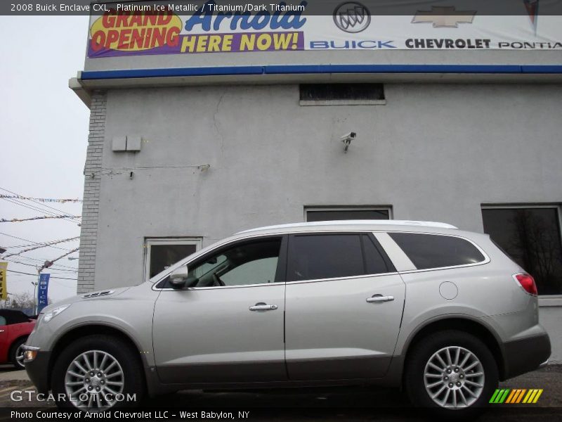 Platinum Ice Metallic / Titanium/Dark Titanium 2008 Buick Enclave CXL