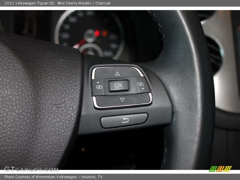 Wild Cherry Metallic / Charcoal 2011 Volkswagen Tiguan SE