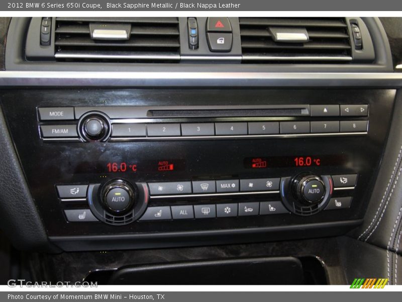 Controls of 2012 6 Series 650i Coupe