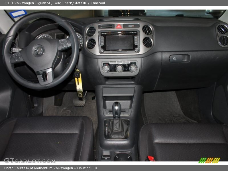 Wild Cherry Metallic / Charcoal 2011 Volkswagen Tiguan SE